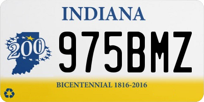 IN license plate 975BMZ