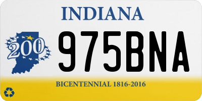 IN license plate 975BNA