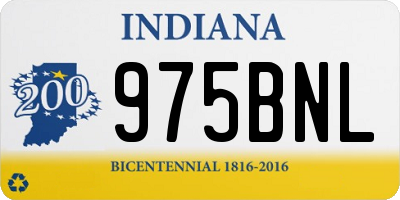 IN license plate 975BNL