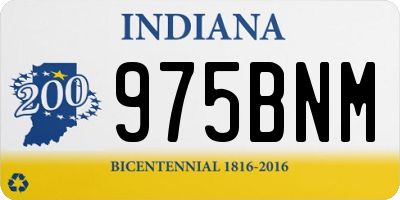 IN license plate 975BNM