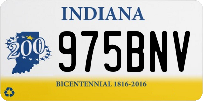 IN license plate 975BNV
