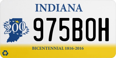 IN license plate 975BOH