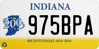 IN license plate 975BPA