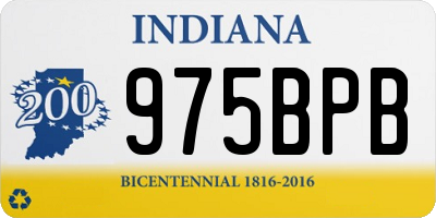 IN license plate 975BPB