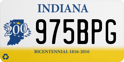 IN license plate 975BPG
