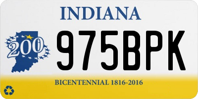 IN license plate 975BPK