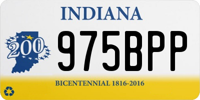 IN license plate 975BPP