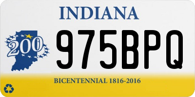 IN license plate 975BPQ