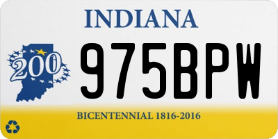 IN license plate 975BPW