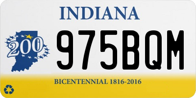 IN license plate 975BQM