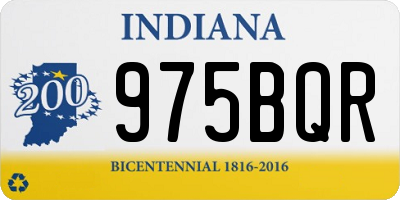 IN license plate 975BQR