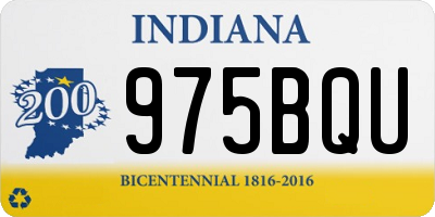 IN license plate 975BQU