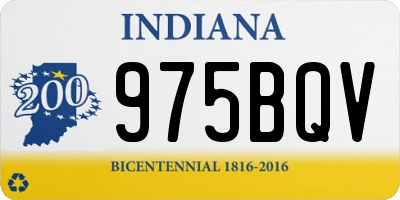 IN license plate 975BQV