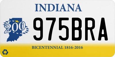 IN license plate 975BRA