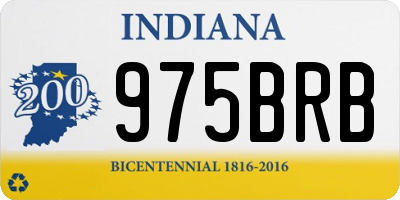 IN license plate 975BRB