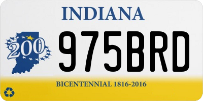IN license plate 975BRD