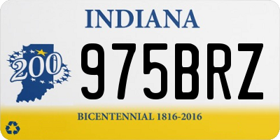IN license plate 975BRZ
