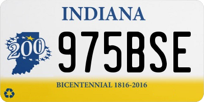 IN license plate 975BSE