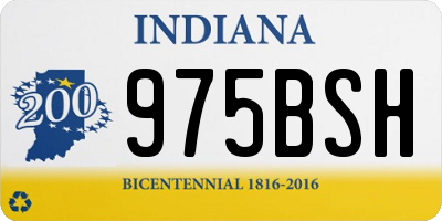 IN license plate 975BSH