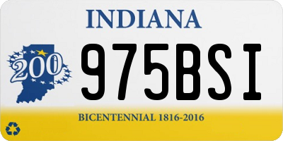 IN license plate 975BSI