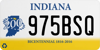 IN license plate 975BSQ