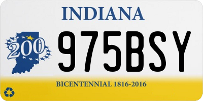 IN license plate 975BSY