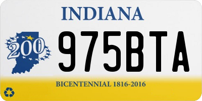 IN license plate 975BTA
