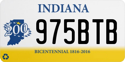 IN license plate 975BTB