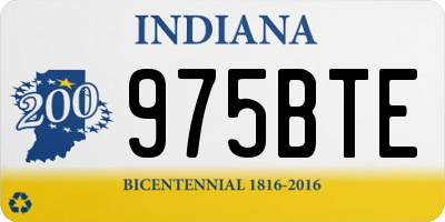 IN license plate 975BTE