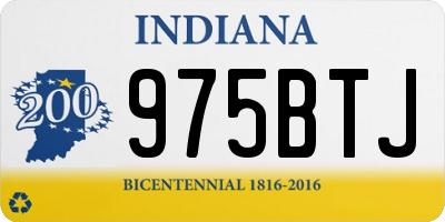 IN license plate 975BTJ