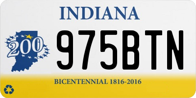 IN license plate 975BTN