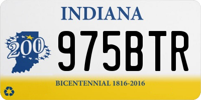 IN license plate 975BTR