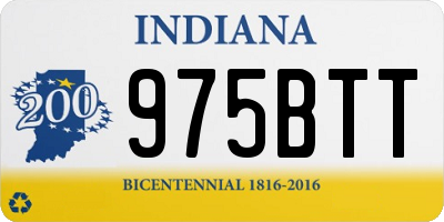 IN license plate 975BTT