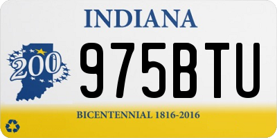 IN license plate 975BTU