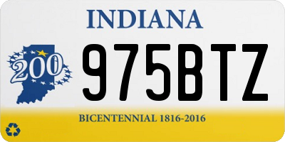 IN license plate 975BTZ