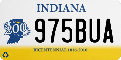 IN license plate 975BUA