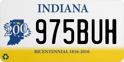 IN license plate 975BUH