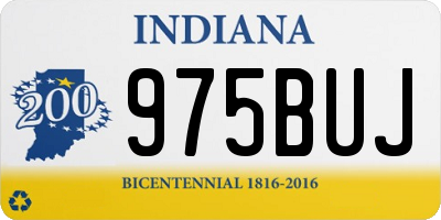 IN license plate 975BUJ