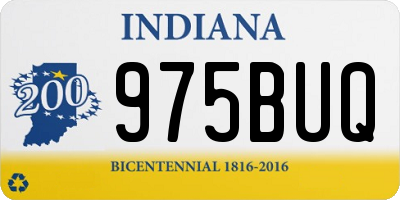IN license plate 975BUQ