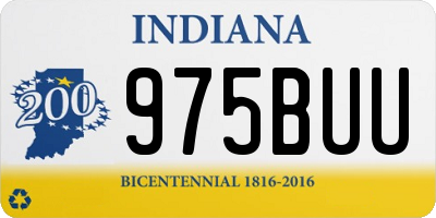 IN license plate 975BUU