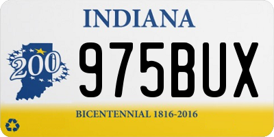 IN license plate 975BUX