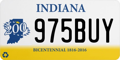 IN license plate 975BUY