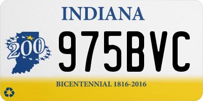 IN license plate 975BVC