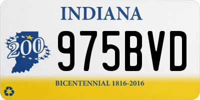 IN license plate 975BVD
