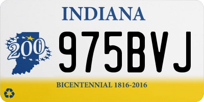 IN license plate 975BVJ