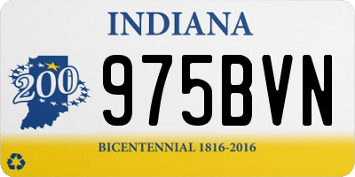IN license plate 975BVN