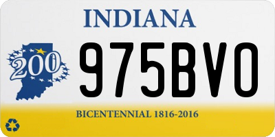 IN license plate 975BVO