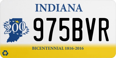 IN license plate 975BVR