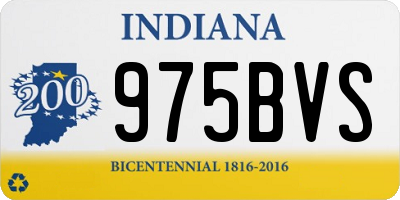 IN license plate 975BVS
