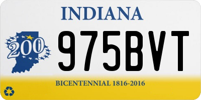 IN license plate 975BVT